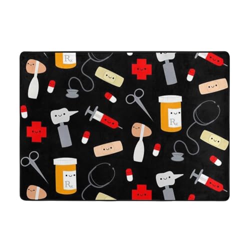 Tapis de chevet en peluche douce lavable et antidérapant - 2