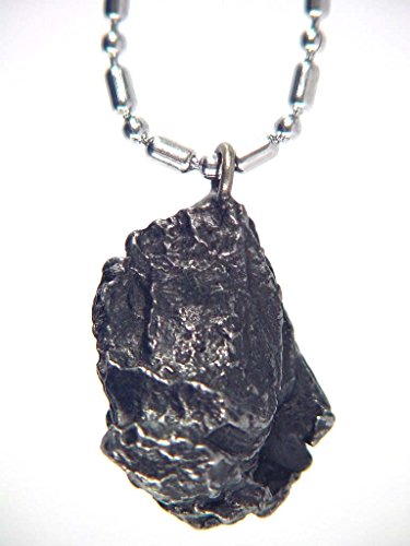 Russian Sikhote-Alin Meteorite Tektite Necklace Bead Pendant Lapidary Meteor