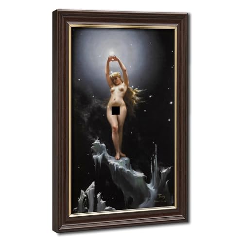 The Pole Star Luis Ricardo Falero poster toile décoration murale salon cadre 30x45