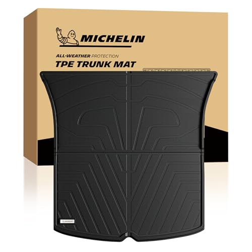 Michelin Vehicle Mat All-Weather TPE Custom Fit Liner for Tesla Model Y 5 Seat Trunk Mat 2025-2027 (1 Piece) Elite
