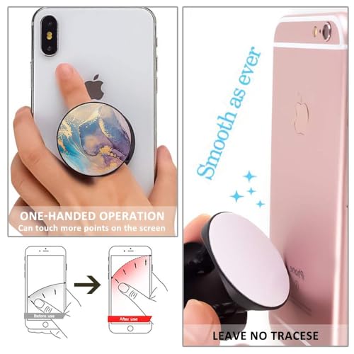 Soporte para teléfono celular anticaídas con base expandible para sujetar con los dedos 5