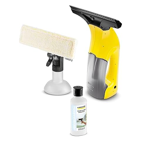 Karcher WV 1 Plus Window Vacuum, 2-in-1 Squeegee for Showers, Mirrors, Glass, Countertops, 10 in Squeegee