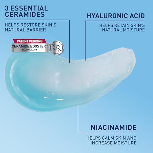 CeraVe Hydrating Hyaluronic Acid Water Gel, Lightweight Facial Moisturizer for Plumping Hydration with Ceramides, Hyaluronic Acid & Niacinamide, Fragrance-Free, Safe for Sensitive Skin 1.7oz - Image 6