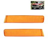 YSHAP Amber Front Turn Signal Lights Compatible with 1973 1974 1975 1976 1977 1978 1979 F-ord F-150 Truck 1978-1979 Bronco Left & Right Front Turn Signal Lights Amber