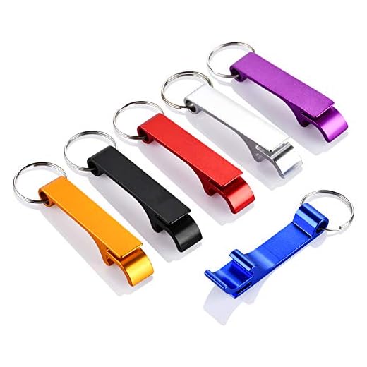 6PCS Colorful Mcyye Beer Bottle Openers, Premium Metal Keychain Bottle Opener, Beverage Bottle Opener for Men, Women, Small and Practical, Easy to Carry, Open the Lids of Beer Bottle Easily