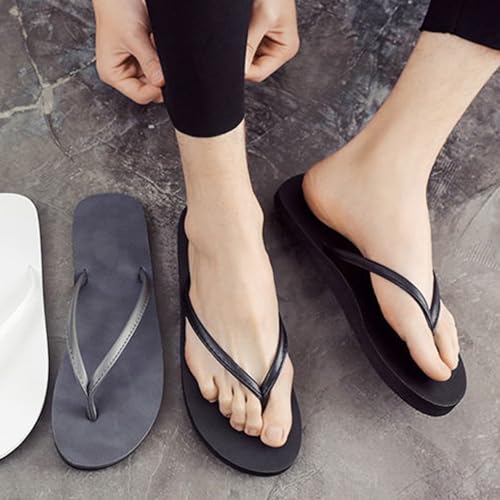Lightweight Flip Flops for Women and Men, Dressy Flat Sandals, Shower Slippers Slip-on Slides for Summer Swim Bathroom Beach Pool, Slim Basic Thongs Foam Non-Slip Shoes4