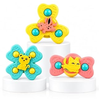 ToyTastic Baby Hand Spinner Toy, Cute Animal Design Fidget Spinner for Kids, Sensory Rotating Spinner Toy for Babies and Toddlers, Colorful Fun Activity Toy