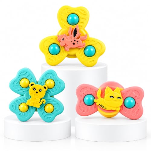 ToyTastic Baby Hand Spinner Toy, Cute Animal Design Fidget Spinner for Kids, Sensory Rotating Spinner Toy for Babies and Toddlers, Colorful Fun Activity Toy
