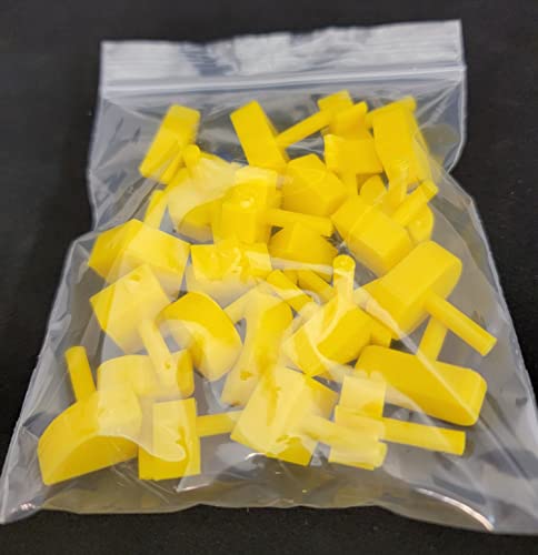 Perfection Board Game Complete Set Of 25 Replacement Pieces Parts Shapes Pegs #TOP1