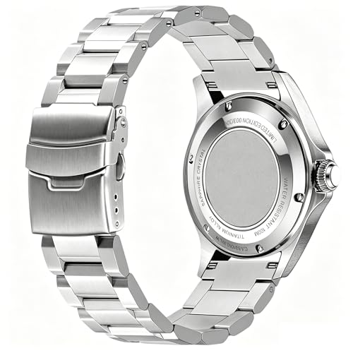 Image of Juntan 18mm 20mm 21mm 22mm 24mm 26mm Classic Stainless Steel Watch Band Silver Black Grey Blue Gold Brushed Metal Watch Strap for Women Men Watch Replacement Band Double Buckle