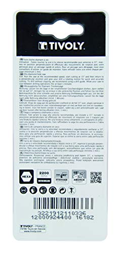 Tivoly 12000924400 Dry Diamond Hole Saw with Hexagonal Shank for Ceram diameter 44 mm, UK Size 9 - Image 2