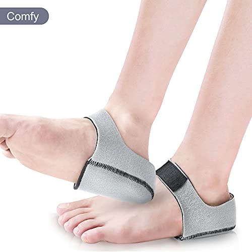 419dbYqL jL Pefetis Heel Protectors, 2PCS Heel Cushions for Plantar Fasciitis, Heel Cup for Heel Pain Achilles Tendonitis - Image 4