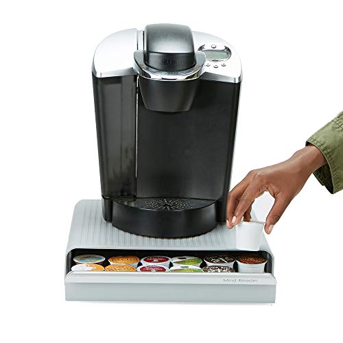 Mind Reader Single Serve Coffee Pod Drawer, Set of 2, 36 Pod Capacity, Countertop Organizer, 12.75" L x 13" W x 3" H, Gray - Thumbnail 2