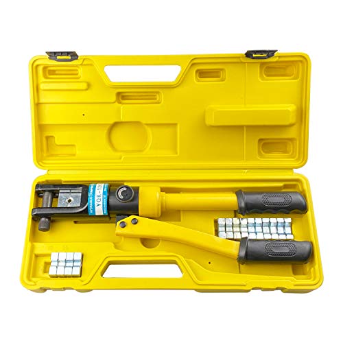 HFS(R) Hydraulic Wire Terminal Crimper Battery Cable Lug Crimping Tool W/Dies (12ton)