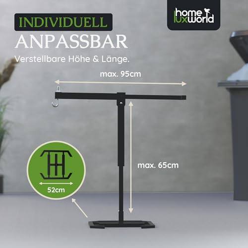 HomeLuxWorld – Müllpresse für Zuhause – Mülltonnen Presse 120L/240L – Manuelle Mülltonnenpresse zum Einspannen – Abfallpresse & Müllverdichter für platzsparende, nachhaltige Entsorgungen