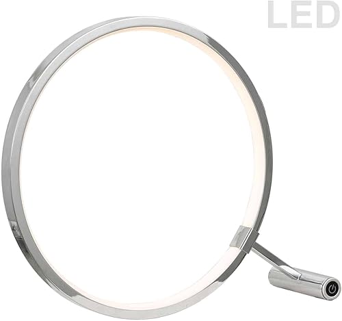 Miniatura 2 de Dainolite Ltd DAIN415LEDT-PC Lámpara de mesa moderna contemporánea LED cerca del techo-lámpara-lámpara-accesorios, cromo