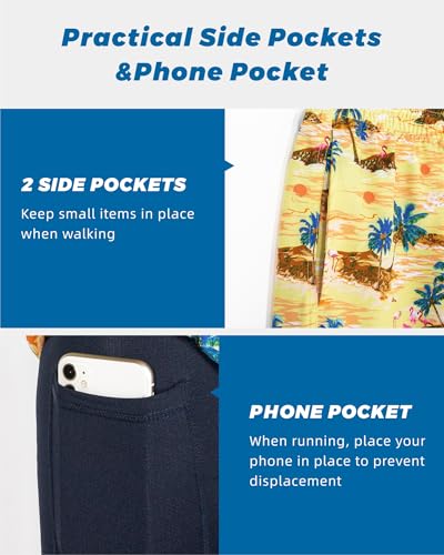 Image of SURF CUZ Mens Swim Trunks with Compression Liner Swim Shorts 7 inch Swimming Trunks Stretch 7 Inch Swim Suits Quick Dry