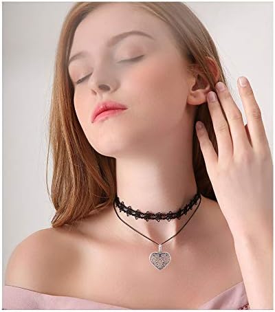 PandaHall Elite 100pcs Heart Charms Tibetan Alloy Heart Pendants Metal Love Charms for Necklace Jewellery Making Valentines Day Gifts Wedding Gifts Decor, Antique Silver