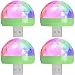 USB Disco Ball Party Light Portable Ball Party DJ Light Mini USB IPhone Adapter Disco ball for Karaoke party LED Christmas decorations Wedding Show Pub(3-pack)