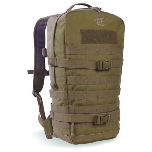 Tasmanian Tiger TT Essential Pack MKII Molle-system 9 l vandringsryggsäck utomhus ryggsäck kaki L