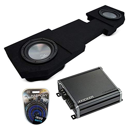 Harmony Audio A122 Bundle Compatible with with Dodge Ram Quad or Crew 2002-2018 Dual 12