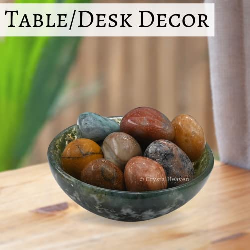 Image of Certified Fancy Jasper Crystal Healing Tumbled Stone, Natural Polished Crystals for DIY Crafts, Manifestation, Meditation, Pooja Feng Shui and Reiki Healing (30 Grams)