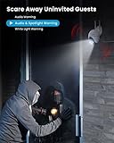 ieGeek 2.4G/5GHz PTZ Security Camera Outdoor, 2K Dual-Band WiFi CCTV Camera, Color Night Vision, WiFi Home IP Camera with Human Detection, Siren, 2-Way Audio, Support Alexa, Memory/Cloud, 2PCS (Wired) - Image 8