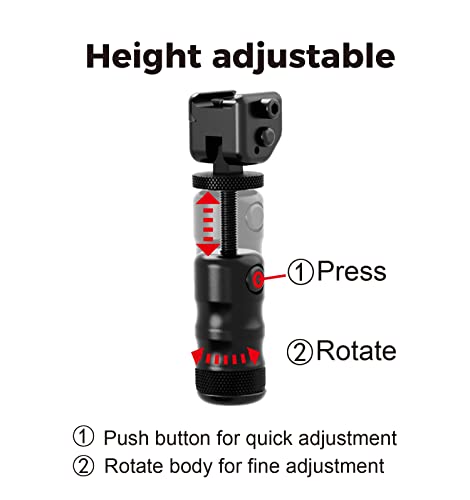 Picatinny Singleton à hauteur réglable de 3 3/4" à 4 3/4" pour tir - 5