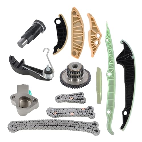 labwork 13Pcs Timing Chain Kit - Tensioner Guide Rail - Oil Pump Chain Replacement for A3 8p1 1.8 Tfsi Replacement for Seat 5p1 1.8 Tfsi 06H-109-467-N