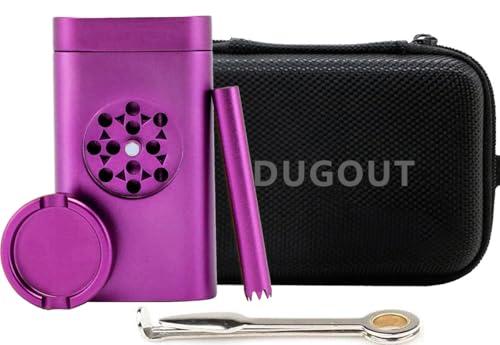 3Pcs Purple 𝐃𝐮𝐠𝐨𝐮𝐭 𝐎𝐧𝐞 𝐇𝐢𝐭𝐭𝐞𝐫 Aluminum Cigarette Case Complete Set