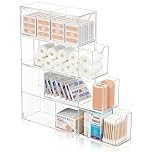 Punorric Medicine Storage Box - Transparent Medical Box & Household Plastic Drawers Storage Unit, First Aid Box, Multi-layer Medicine Cupboard Organiser for Home Office Car School