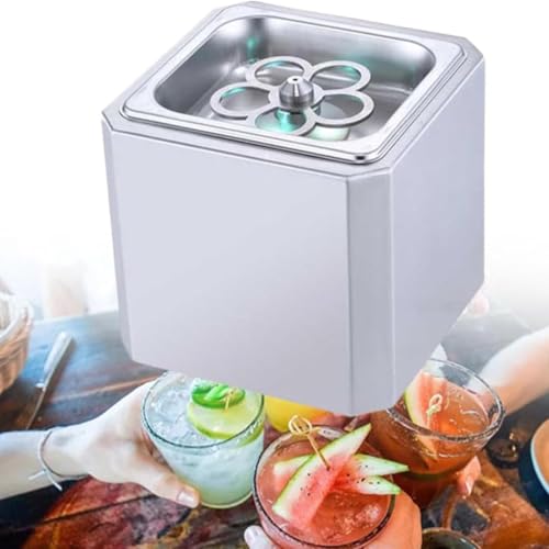 Refrigeratore in vetro per raffreddare istantaneamente bevande, perfetto per birra, cocktail, bar, cucina, soluzione di raffreddamento efficiente per ristoranti e intrattenimenti domestici