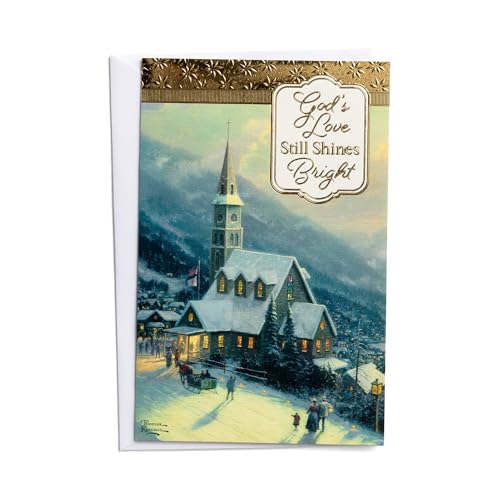 DaySpring - Thomas Kinkade – God's Love Still Shines Bright – 50 cartões de Natal em massa, NRSV (J