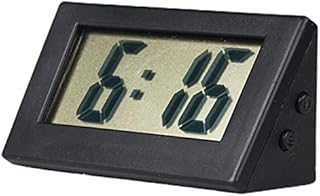 Small Digital Clock, No Tick Electric Alarm Desk Clock, LCD Small Battery-operated Digital Clock With Button Battery For Office Table