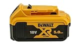 El embalaje puede variar DEWALT DCB184 XR - Batería de Iones de Litio, 5 Ah, 18 V, 65 cm x 46 cm x 12 cm