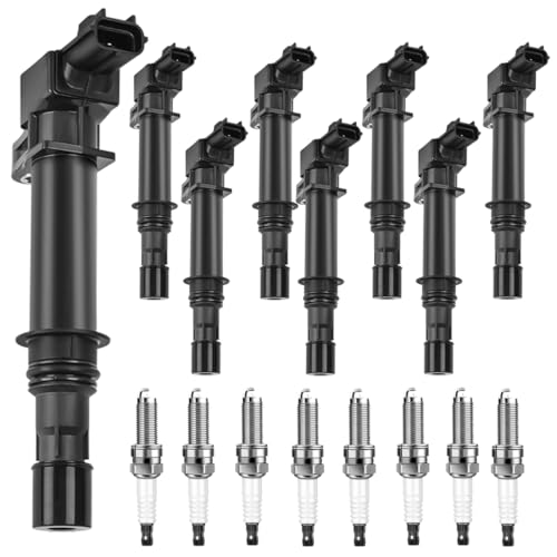 Ignition Coil Pack × 8 & Double Spark Plug × 8 FIT Dodge/Jeep 4.7 L V8 & 3.7 L V6 (1999-2008) – Replaces UF270 UF297 5C1114 56028138 & Spark Plug 4503 Set by CUSTONEPARTS - Used condition - US$38.48
