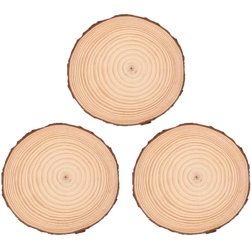 GANAZONO 3pcs Wooden Garden Pathway Stepping Stones Natural Wood Slices Patio Path Decorative Garden Walkways Yard Lawn Patio Pathway
