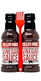 Killer Hogs Vinegar Sauce 2-Pack with Basting Brush | Championship Grill and BBQ Sauce for Beef, Steak, Burgers, Pork, and Chicken | Sweet and Tangy and Spicy | 32 Total Ounces
