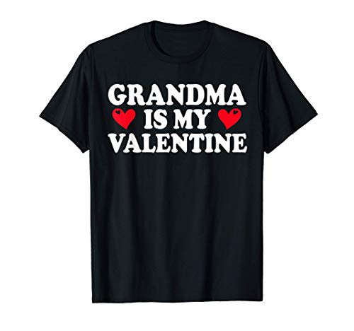 Grandma Is My Valentine Shirt Funny Valentine's Day Gift Camiseta