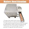 BEILOCKERY Commercial Egg Washing Machine, Automatic Poultry Egg Cleaner for Chicken/Duck/Goose Eggs, Electric Farm Eggs Surface Cleaning Machine 2000 Pcs/H 110V
