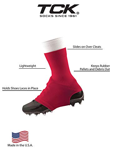 Image of TCK Football Spat Cleat Covers - Lace Covers Youth and Adult Sizes