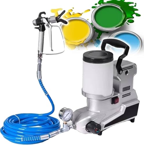 Airless agregat natryskowy, wysokociśnieniowy 120 MPa, pojemność 2,5 l z wężem 5 m, silnik z czystej miedzi do zapobiegania pożarom wewnątrz i na zewnątrz