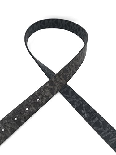 Michael Kors Women's 30Mm Black To Brown Reversible Mk Logo Monogram Synthetic Leather Belt (Xl) #TOP6
