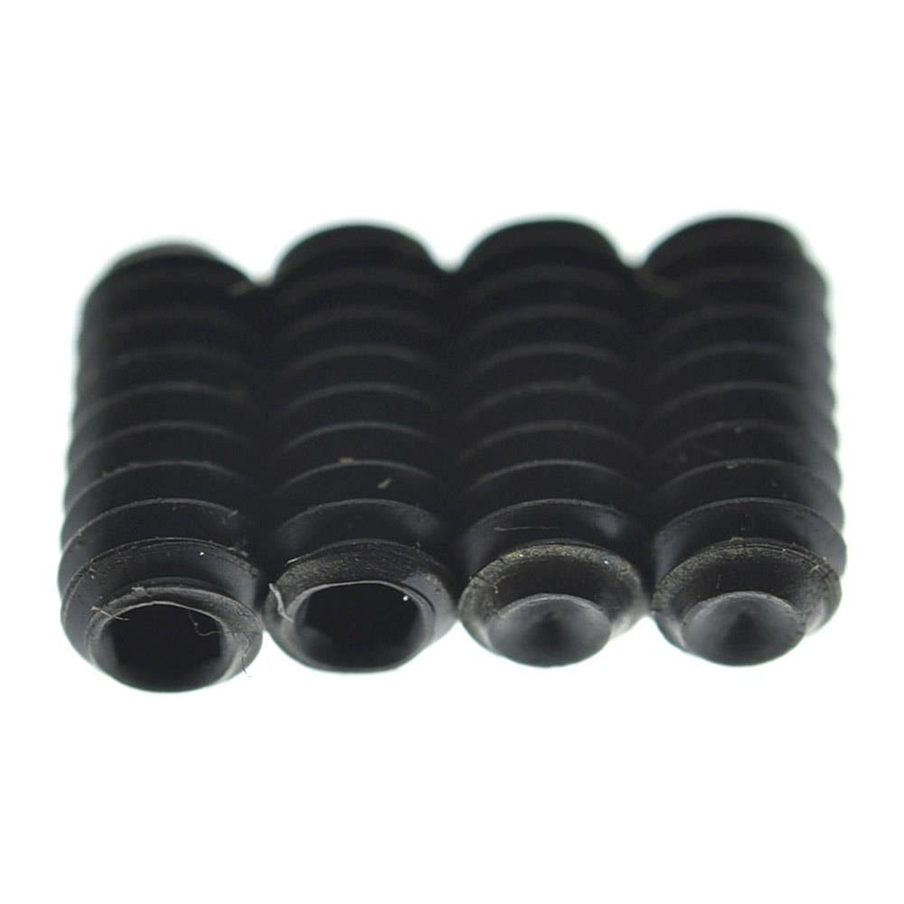 KAISH 50x US #4-40 x 1/4" Black Guitar Bridge Saddle Height Adjustment Hex Screws for Stratocaster/Telecaster - Image 2