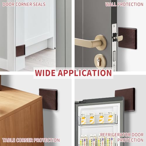 Image of 26 Feet Long Reach Weather Stripping Seal With 4 PCS Corner Seals, V-Shaped Replacement Strip Foam Kerf Insulation for Door Frame (Brown)