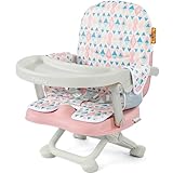 YOLEO Baby High Chair Booster Seat for Dining Table, Foldable High Chairs with Adjustable Heights, Travel Booster Seat with Removable Tray