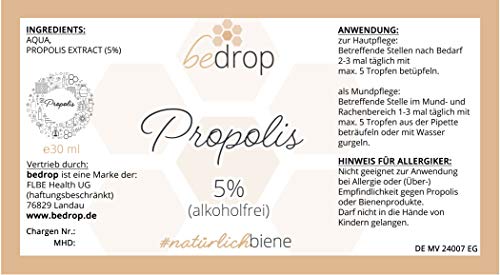 Propolis Tropfen ohne Alkohol - Propolis Extrakt auch für Kinder & Tiere geeignet - Reine Imker Qualität, alkoholfrei, keine Zusatzstoffe – Bild 5