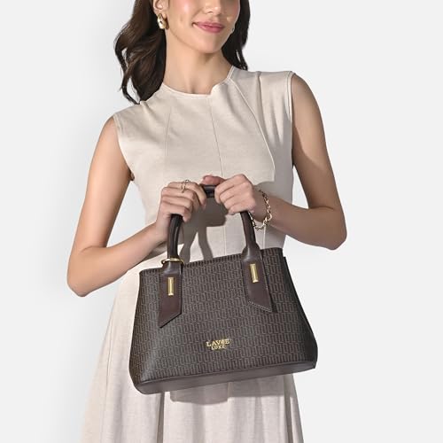 Image of Lavie Luxe Women's Monogram Rumba25 Handbag | Handbag for Work | Ladies Purse | Stylish Shoulder Bag | Gift for Women
