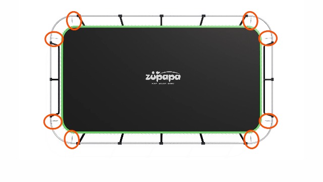 Watch Assembly video for Zupapa 13X23 pro rectangle trampoline on