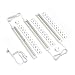 [New] EShine White Finish 3 Panels LED Dimmable Under Cabinet Lighting Kit! Hand Wave Activated - Touchless Dimming Control - Bright, Strong and Stable - Easy to Install - Deluxe Kit, Warm White